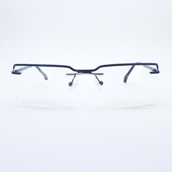 Lensoz Elite X Luxe Rimless Rectangle - Narrow - Master Blue view 2