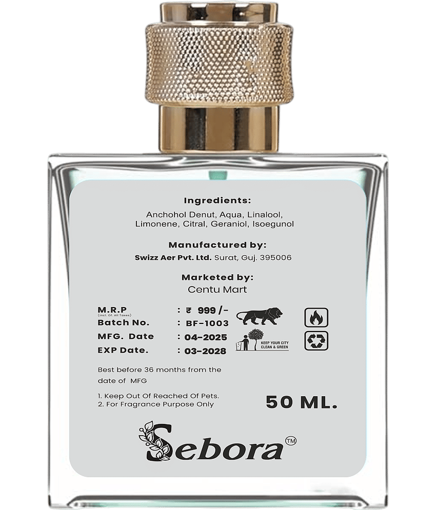 Sebora Eau De Parfum (EDP) Fresh,Floral Medium -Fragrance For Men,Women,Unisex ( Pack of 1 ) view 2