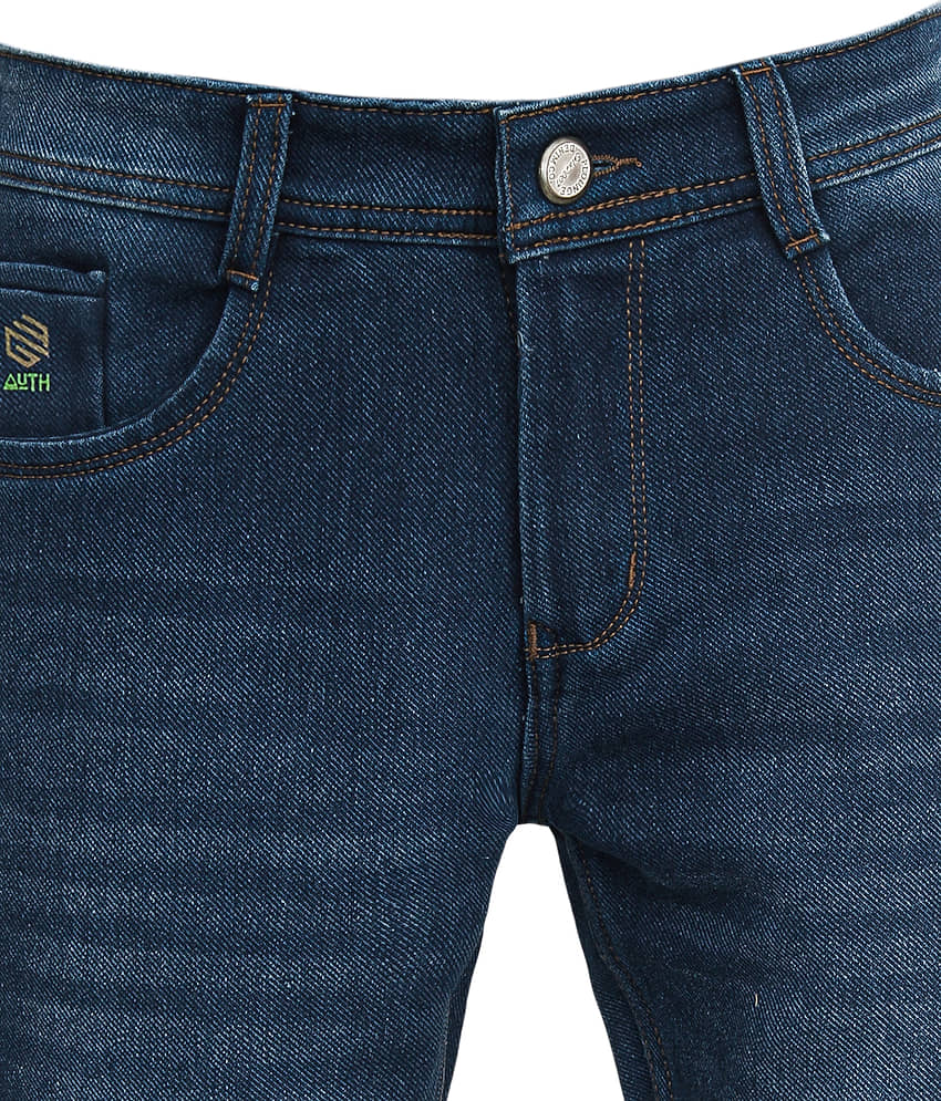 plounge Slim Fit Dyed Men's Jeans - Light Blue ( Pack of 1 ) view 2