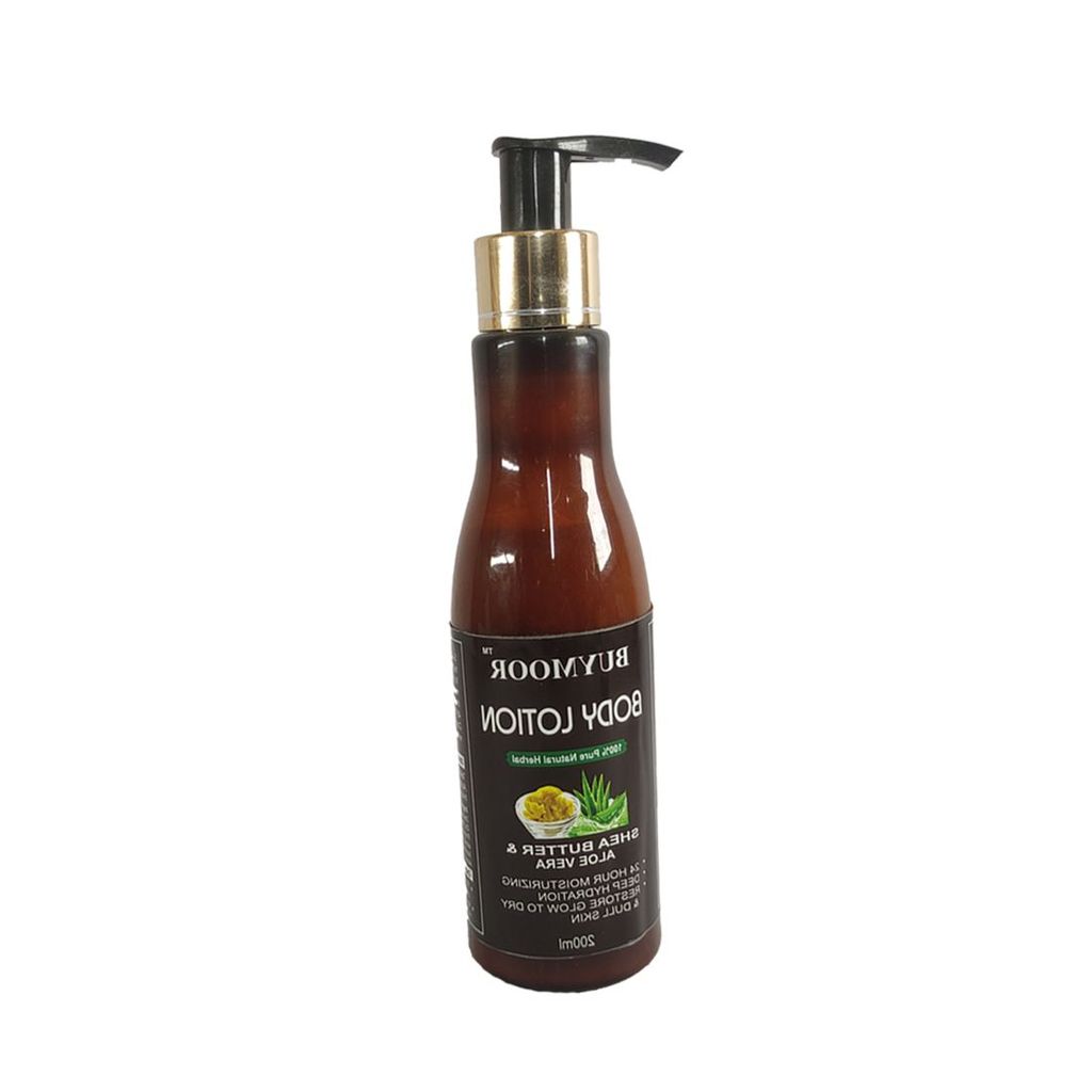 BUYMOOR Shea Butter & Aloe vera Deep Nourishing Skin Brightening Body Lotion Men & Women 2400 ML(Pack Of 12). view 2