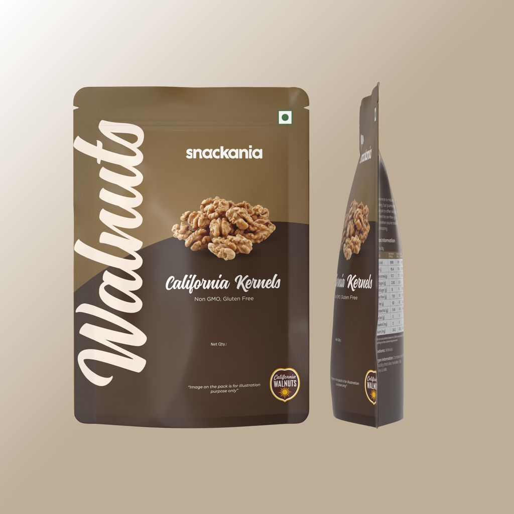 Snackania California walnut kernel | Broken Akhrot | Delectable and Crunchy I Rich in Dietary Fibre, Protein & Magnesium 350Gram view 2