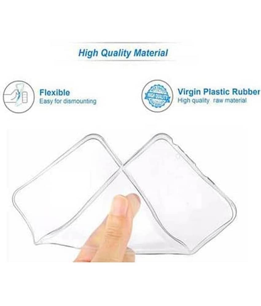 ZAMN - Transparent Silicon Silicon Soft cases Compatible For Vivo Y35 ( Pack of 1 ) view 2