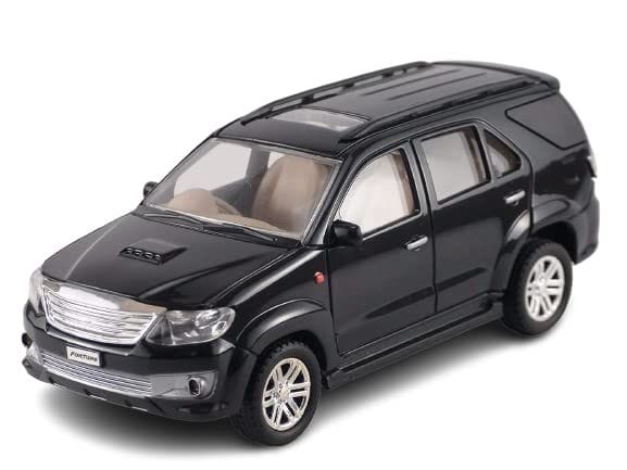 Mehtab Pull Back Plastic Fortuner Car Toy|Wonderful Design & Bold Look |Perfect for Kids Fun (Pack of 1, Black) view 2