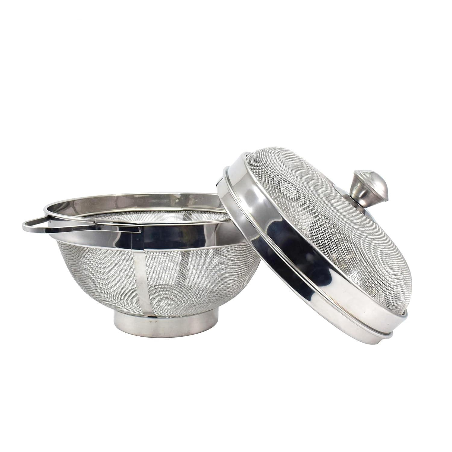 Granny kitchen Stainless Steel Fruit and Vegetable Basket with Lid view 2