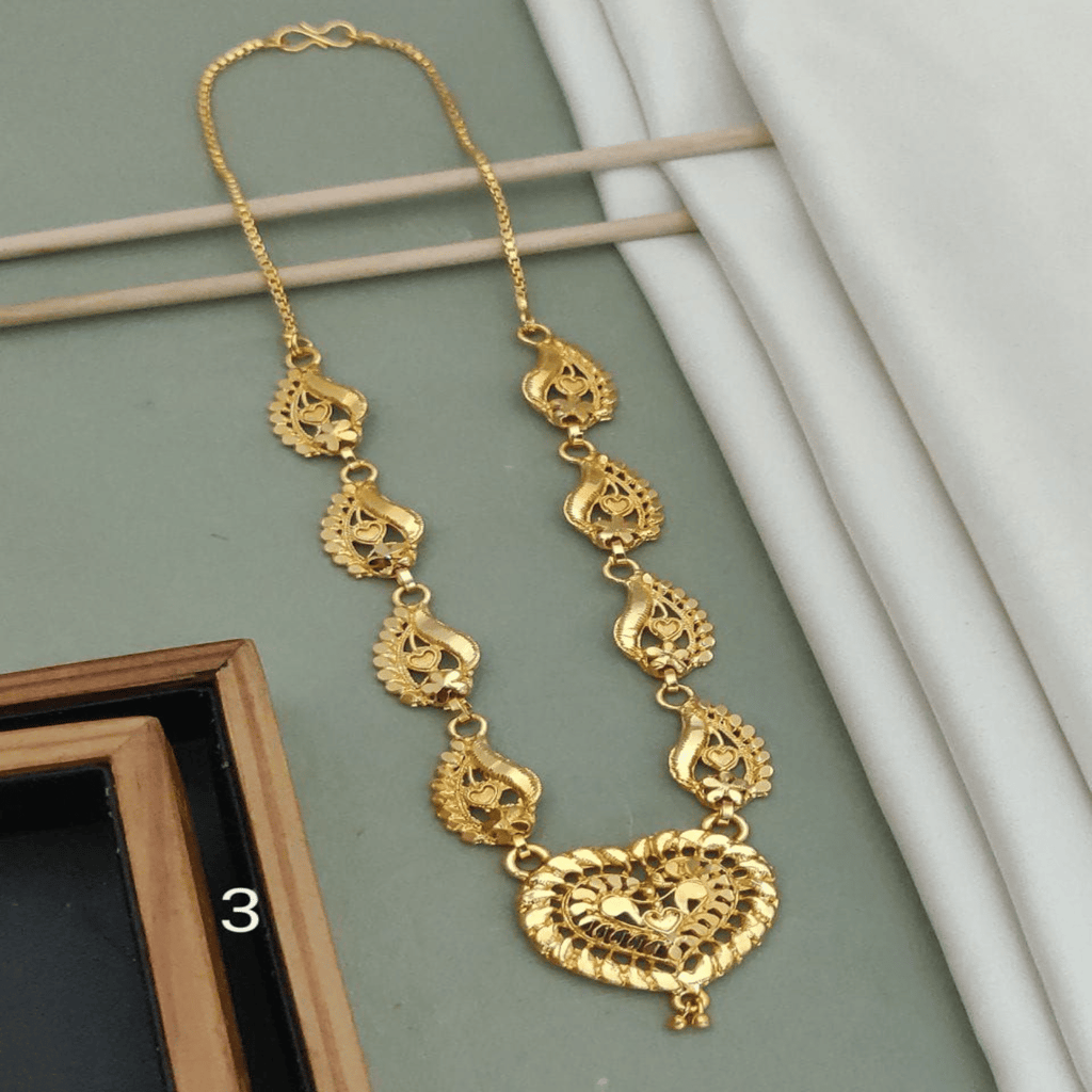 New High gold plated peacock designer neckless for girls and women's (RK_PN-3) & CHAIN-PENDANTS necklaces & chains (COMBO PACK OF 2 PIC) view 2