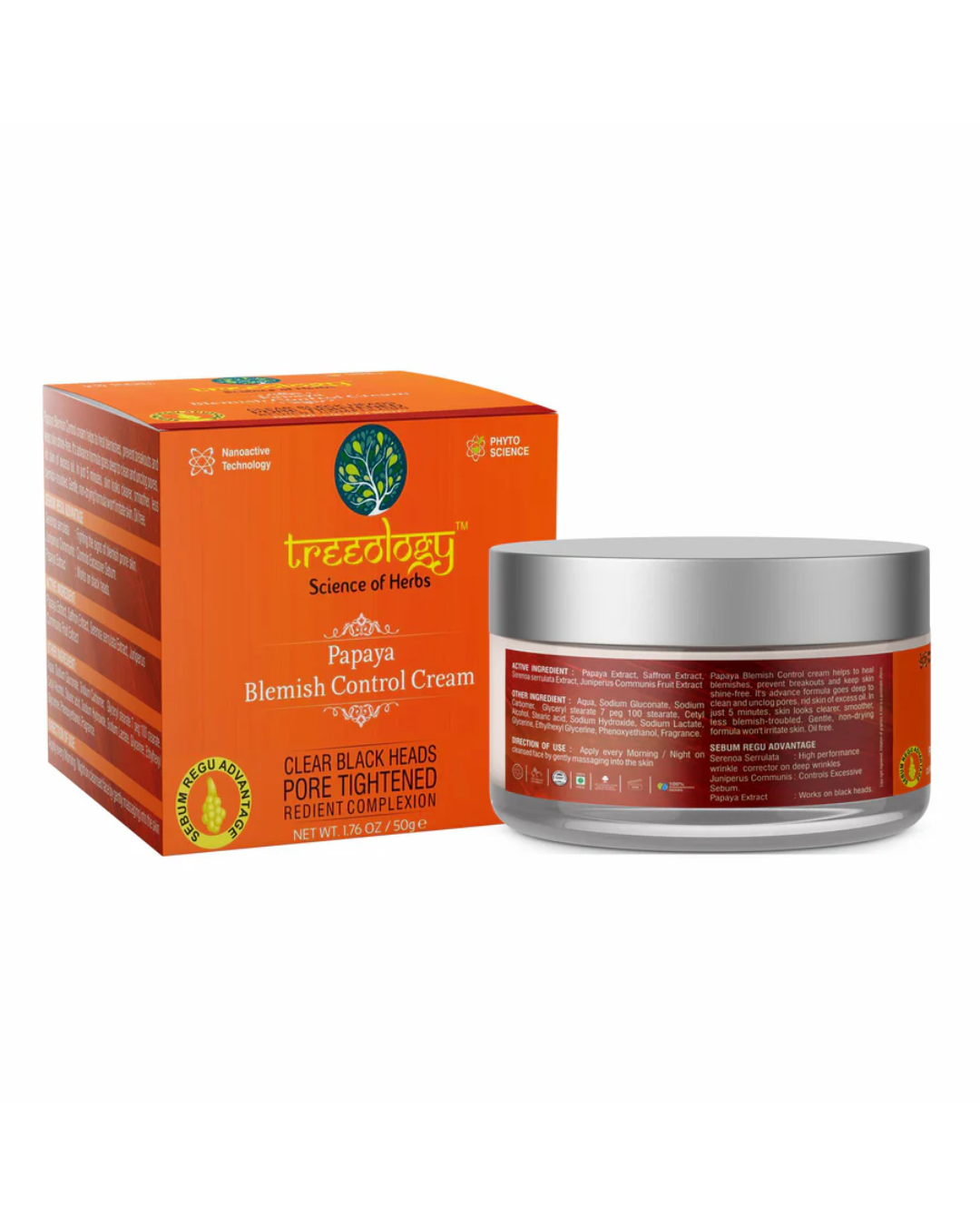Treeology Papaya Cream for Blemish and Oil Control view 2