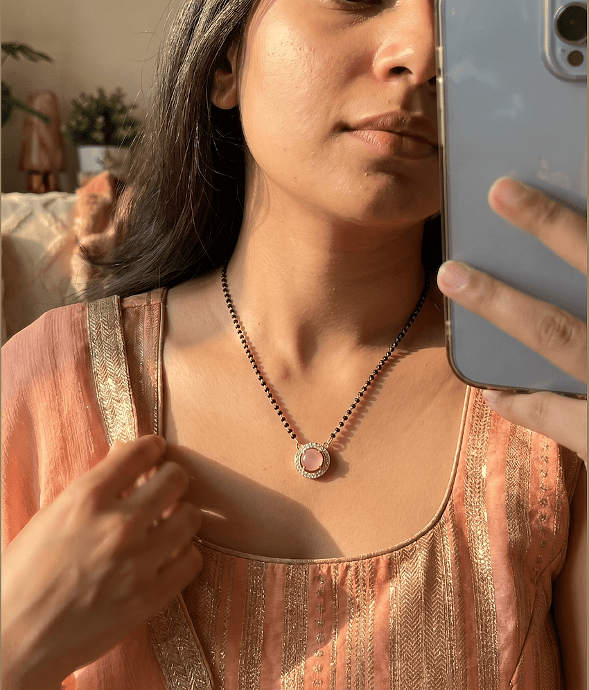 AKLINA White Mangalsutra ( Pack of 1 ) view 2