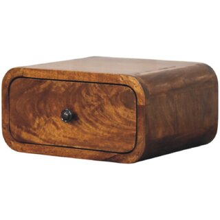 Avora Mini Wall-Mounted Chestnut 1 Drawer Nightstand view 2