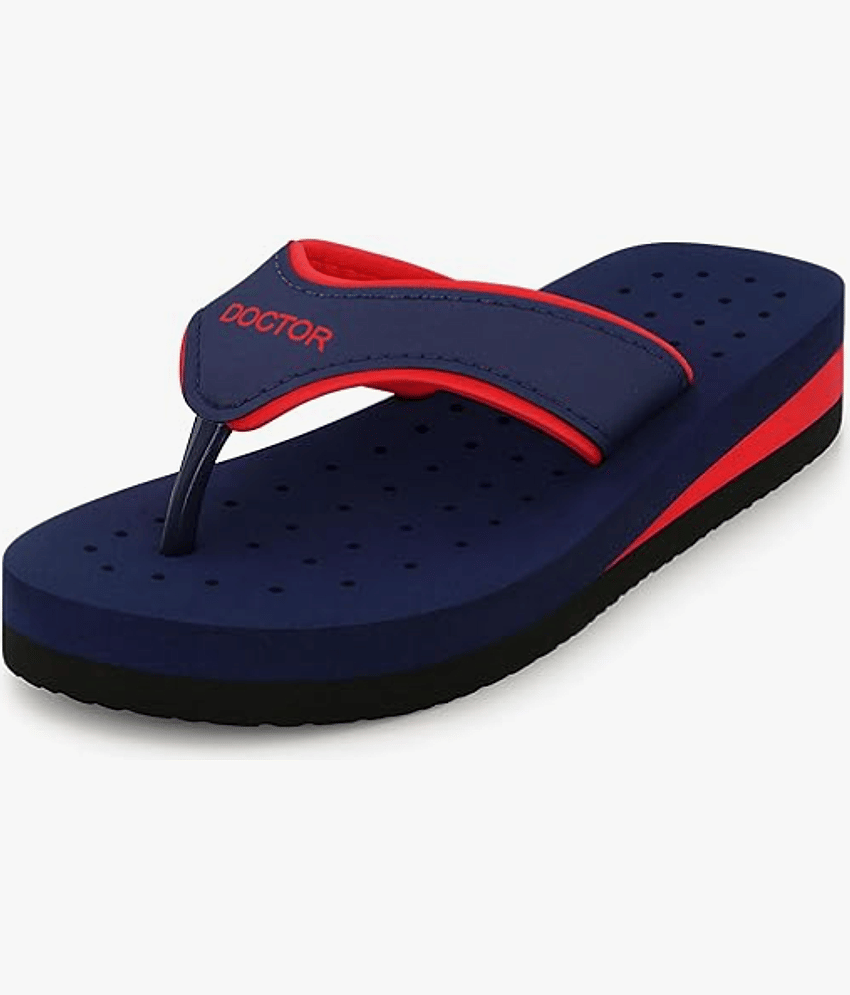 ORTHO JOY Navy Blue Women's Daily Slipper