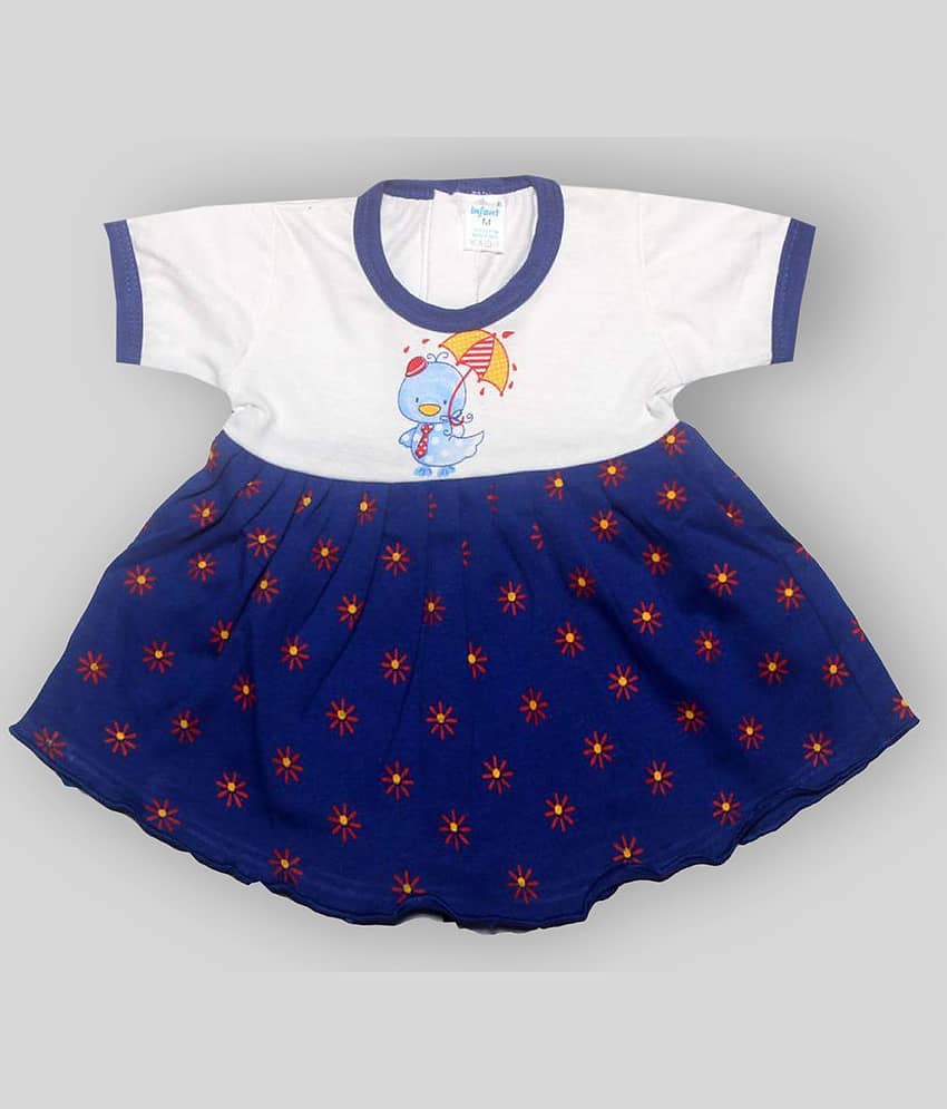 INFANT Pack of 2 Baby Girls 100% Cotton Frocks ( Multi ) view 2