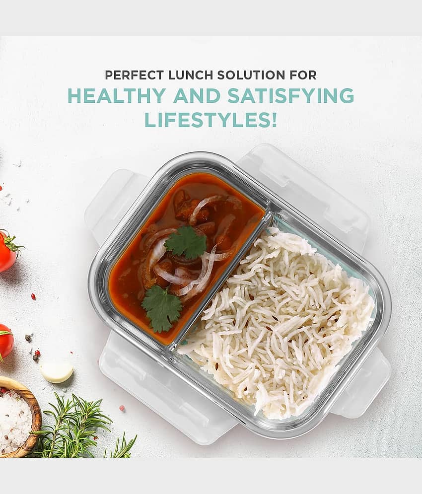Oliveware Glass Lunch Box 1 - Container ( Pack of 1 ) view 2