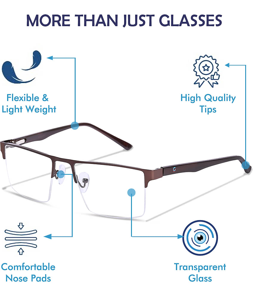 Redex Rectangle Half Rim Reading Glasses view 2