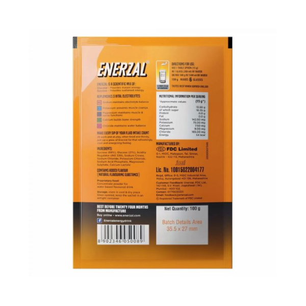 Enerzal Orange Powder 100 Gms view 2