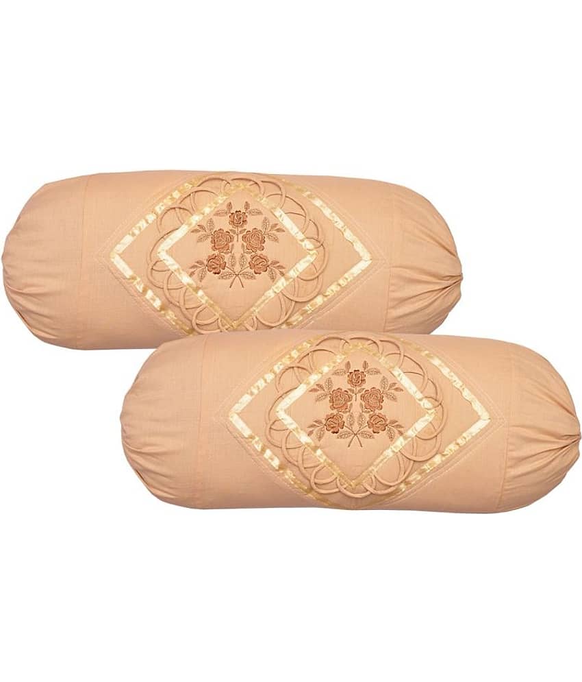 MAHALUXMI COLLECTION Set of 2 Cotton Bolster Covers view 2