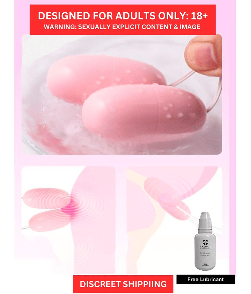 VIBRATING DUAL EGGS CLITORIS STIMULATOR & G- SPOT VIBRATOR FOR WOMEN BY KNIGHTRIDERS view 2