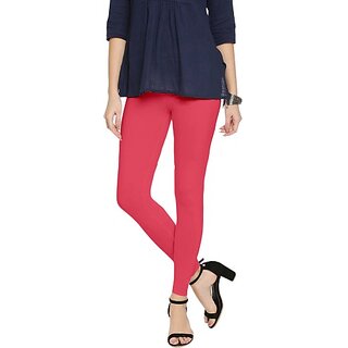 SHE PURE LUXURY WEAR Ankle Length Ethnic Wear Legging (Pink, Solid) view 2
