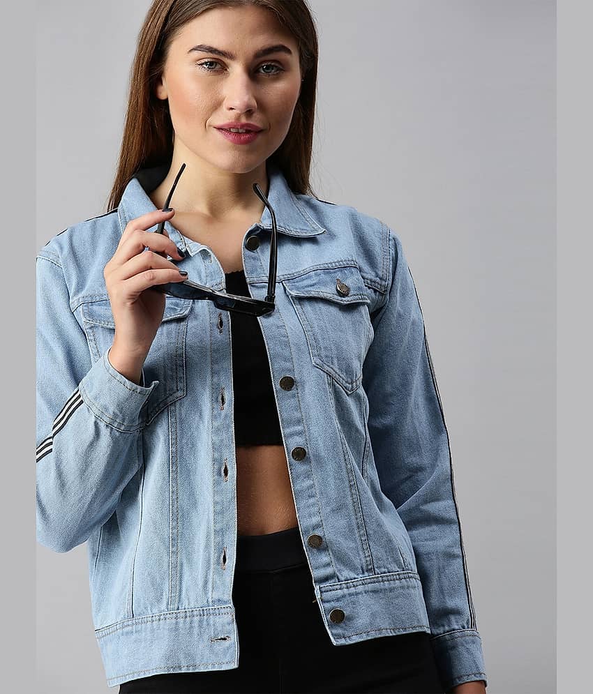 VOXATI Women Denim Jacket ( Multicolor ) view 2