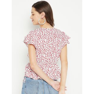 PURYS Women Multicolor Printed Wrap Top view 2