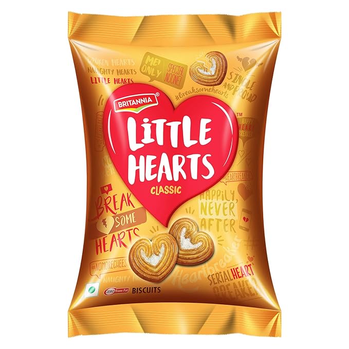 Britannia Classic Little Hearts Biscuits 39 Gms