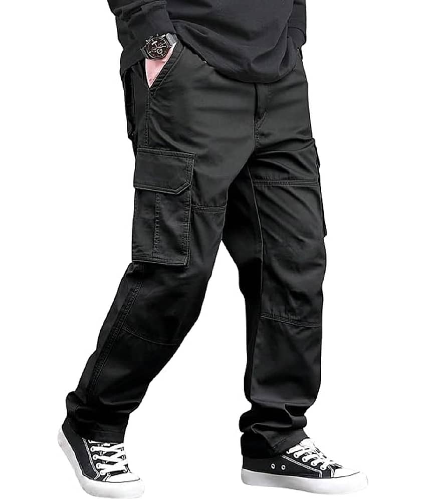 DWIDEN Loose Men's Cargos - Black ( Pack of 1 ) view 2