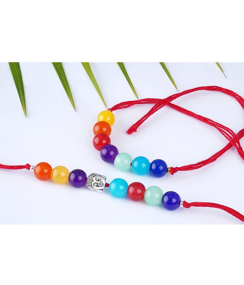 JFL - Jewellery For Less - Multicolor Wrist Band ( Pack of 2 ) view 2