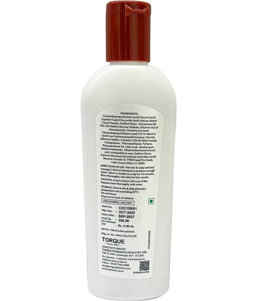 Ketomac Anti Dandruff Shampoo & Conditioner 110 ( Pack of 1 ) view 2