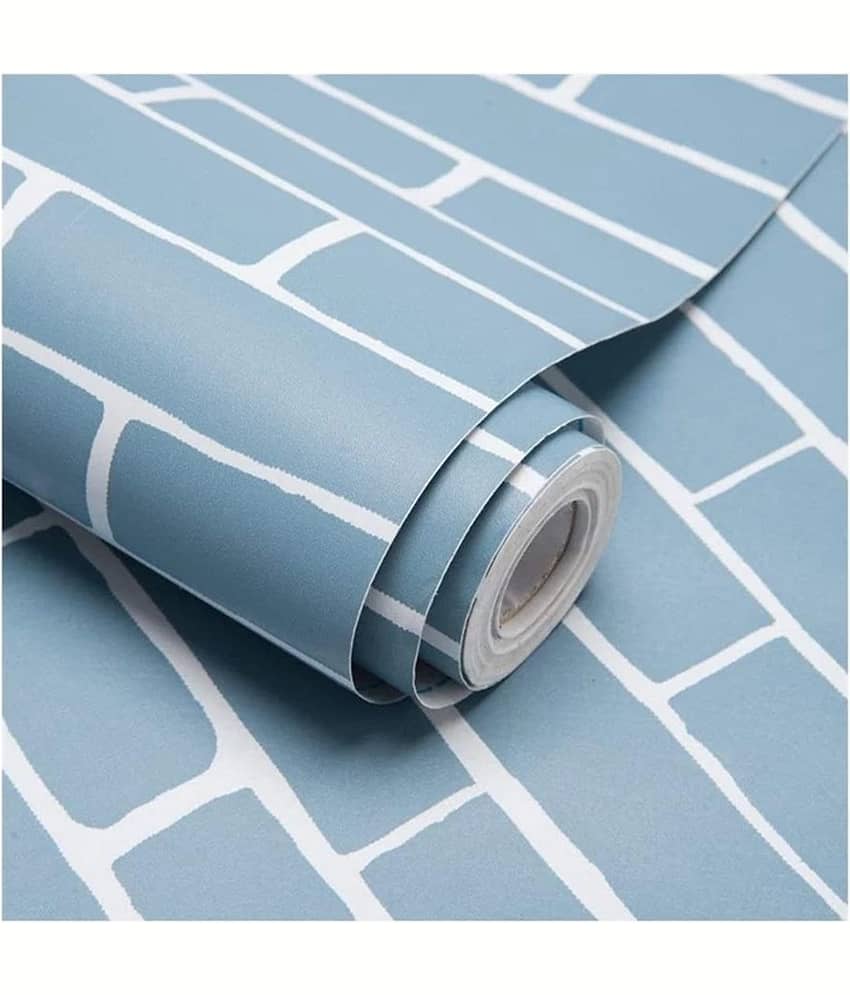 Sekhmet Blue Qube 3D Wall Sticker Oil Proof and Waterproof, Kitchen Backsplash Sky Gold Stickers Wallpaper for Hotel, Living Room view 2