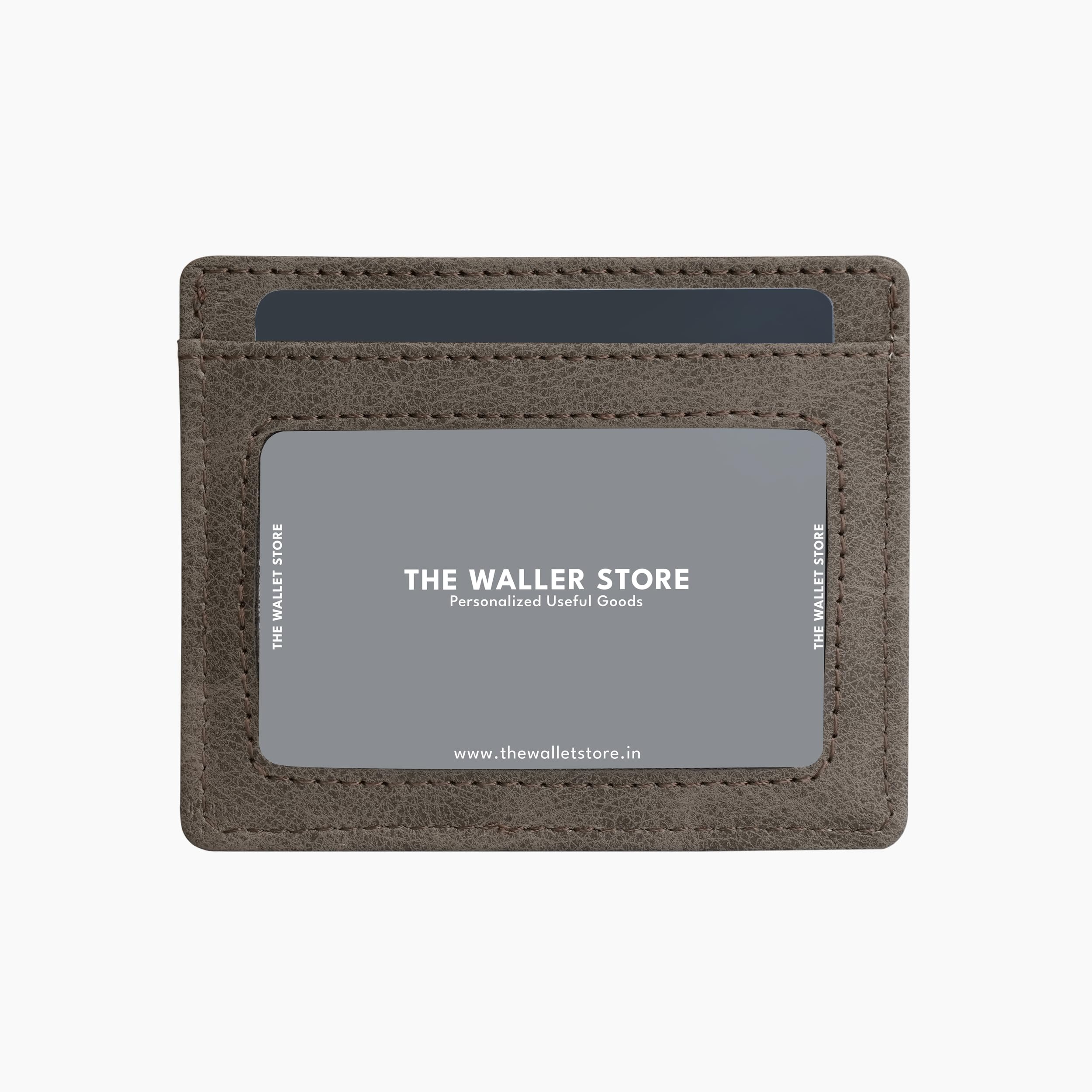 The Wallet Store Suede Leather Zipper Clutch For Her - Brown view 2