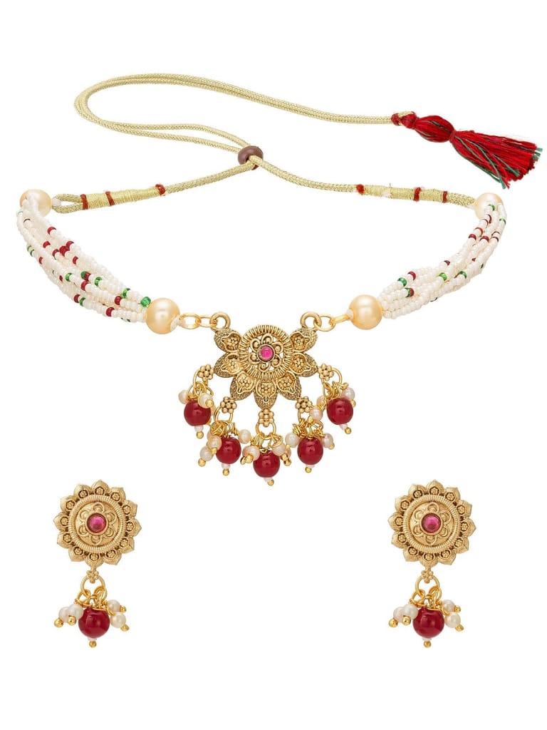 Morison Timeless Gold Necklace and Earrings Set Elegance Redefined view 2