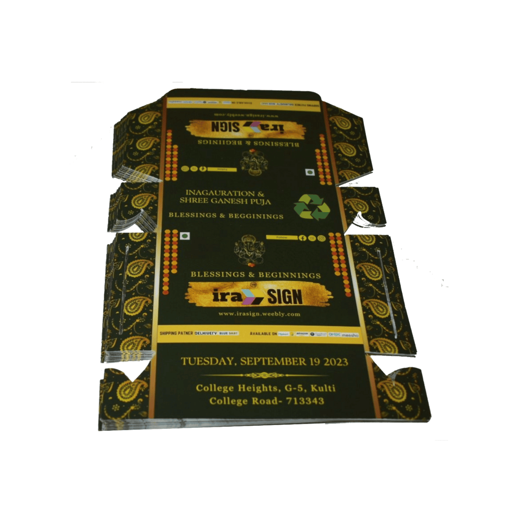 Personalized printed Rectangle Gift box for Party/Opening/Birthday/ Puja etc. (Size: 5.2 inchesX3.5 inches) view 2
