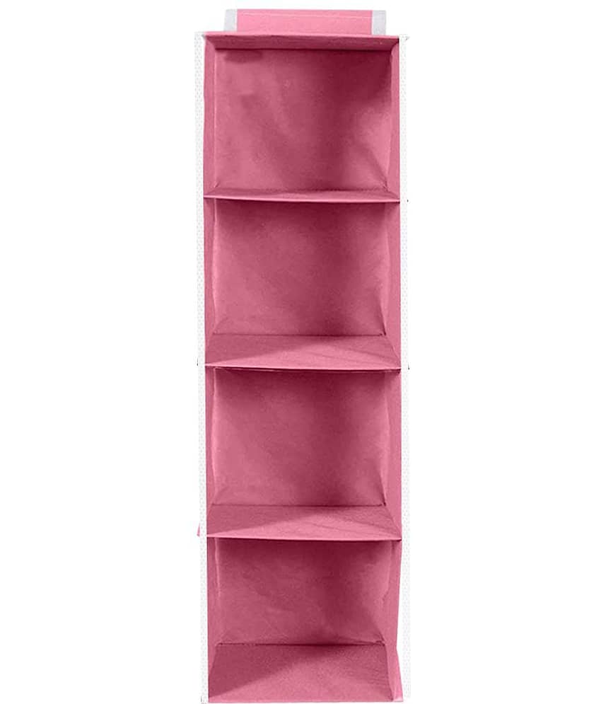 PrettyKrafts 4 Tiers Clothes Hanging Organizer, Wardrobe for Regular Garments, Shoes Storage Cupboard, Hanger Bag view 2