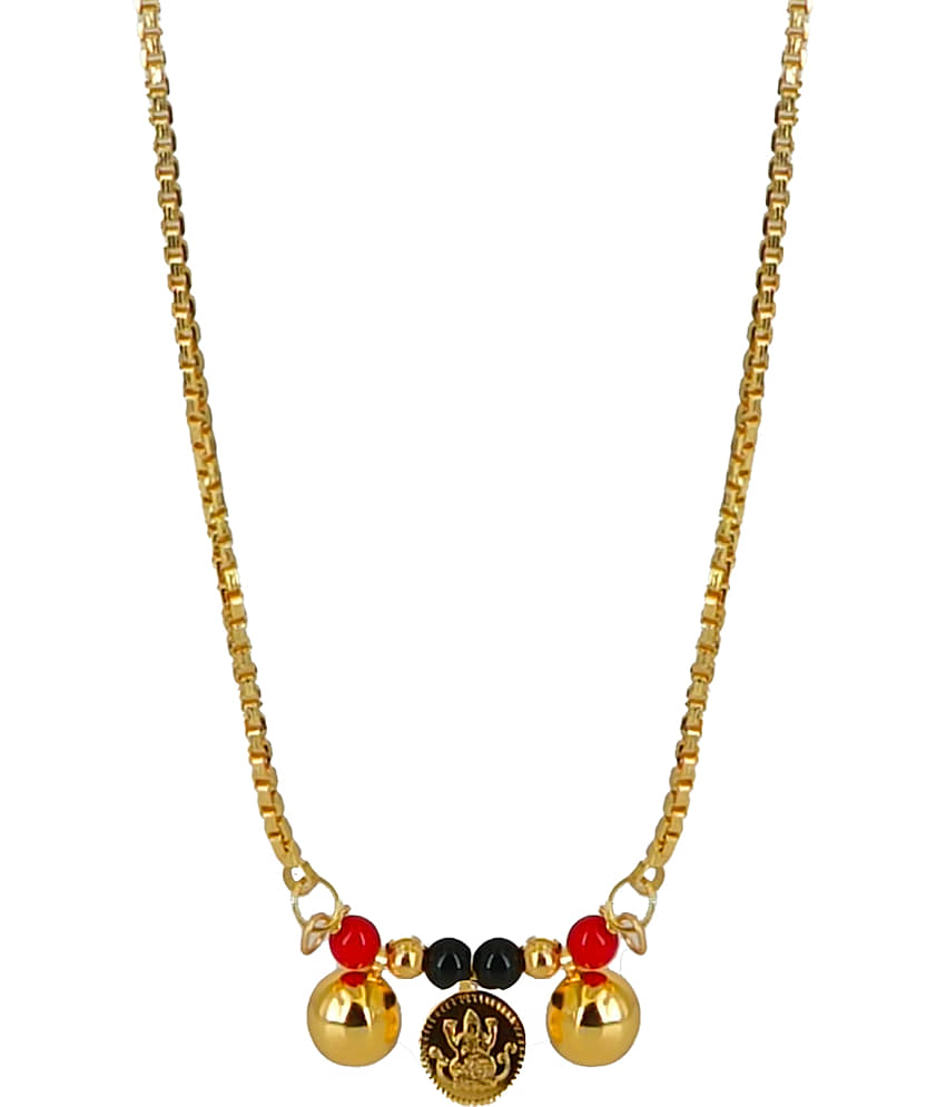 SHANKH-KRIVA - Golden Mangalsutra ( Pack of 1 ) view 2