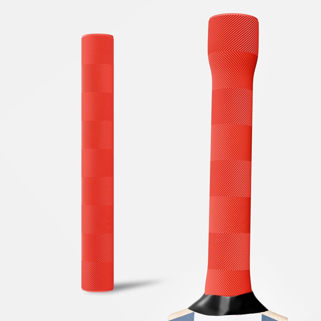 Teknaxo | Bat Grip| Ring Texture | Ergonomic Design | Easy Wrap | Soft Rubber Grip for Better Cricket Swing | Durable, Bat Grip for All Cricket Players view 2