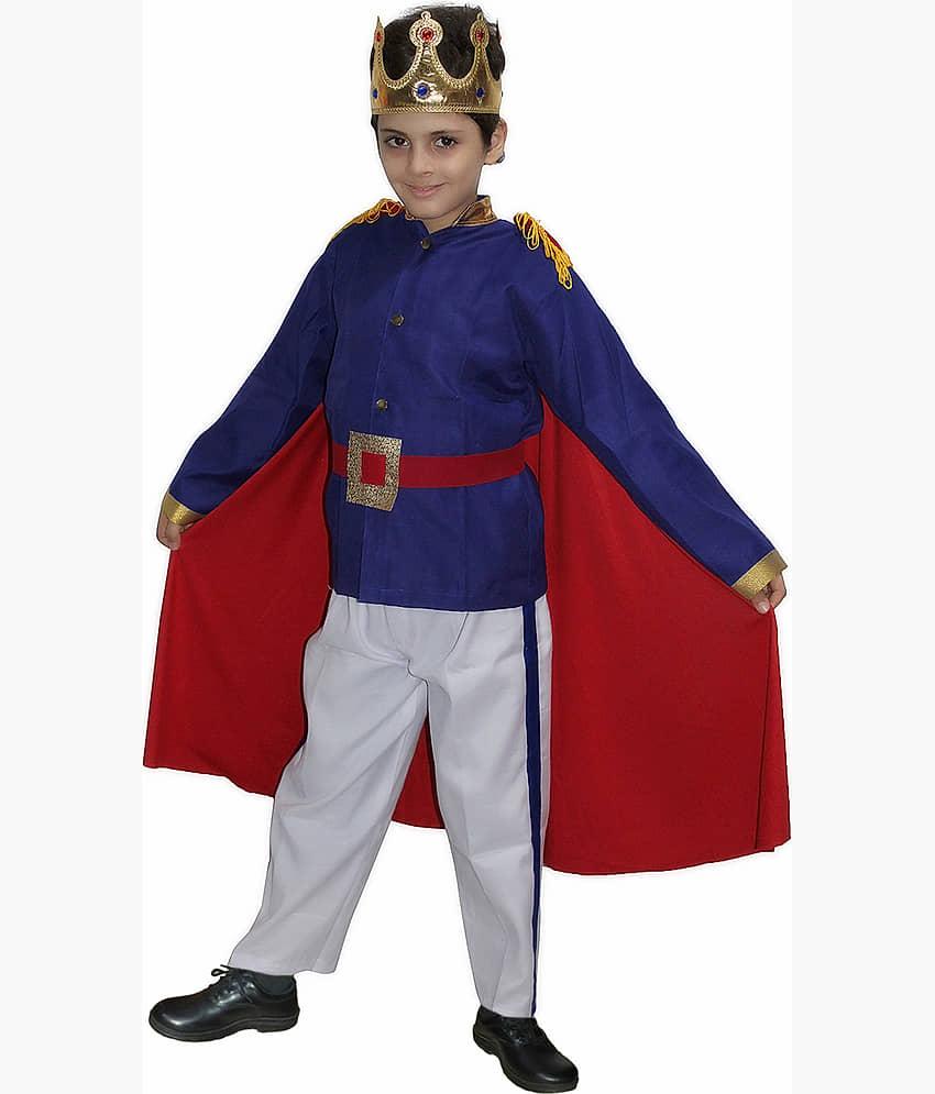 Kaku Fancy Dresses Fairy Tales Prince Charming Costume -White & Blue, 3-4 Years, For Boys view 2
