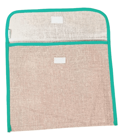 Jute and Cotton Fabric File Folder view 2