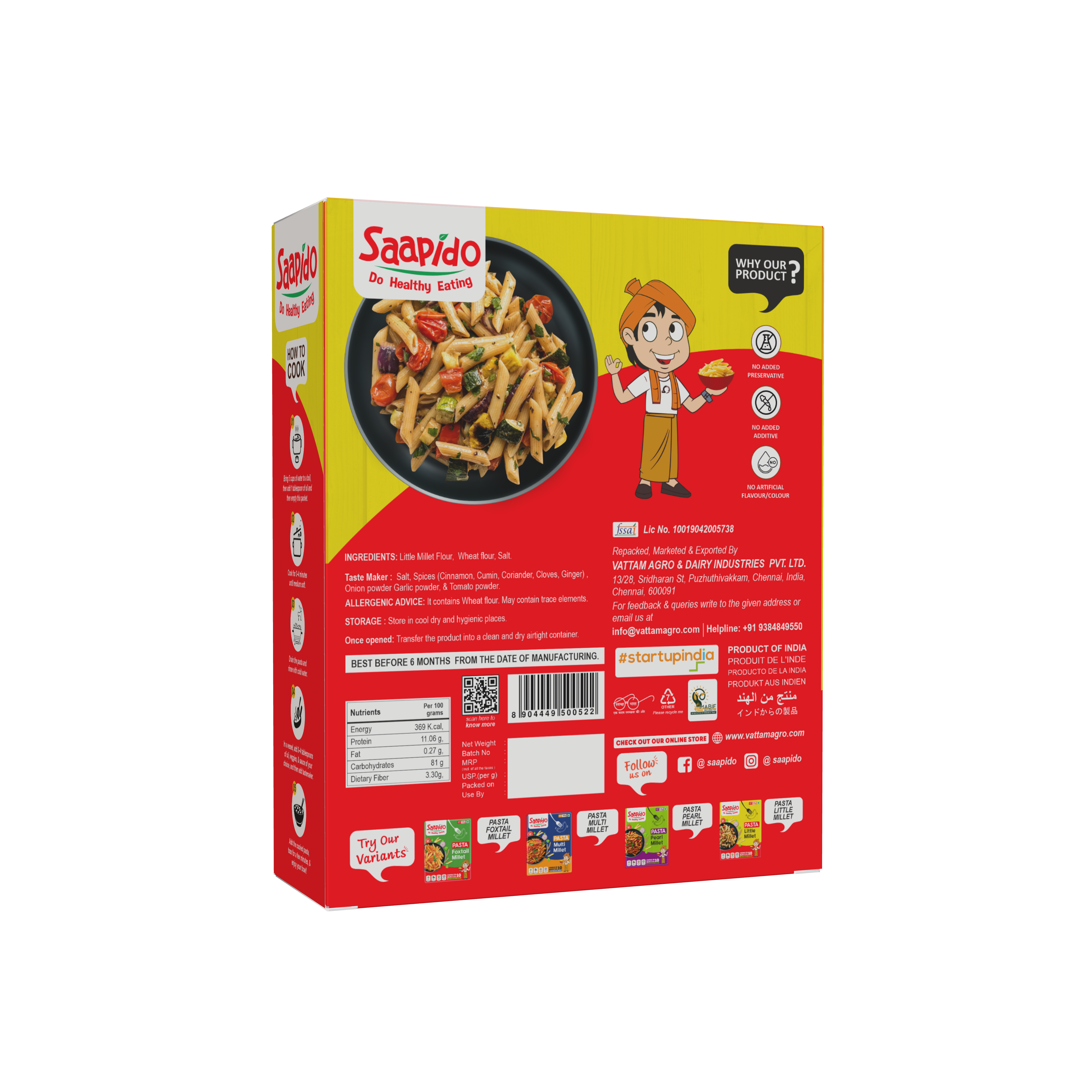 Little Millet Pasta 180 g view 2