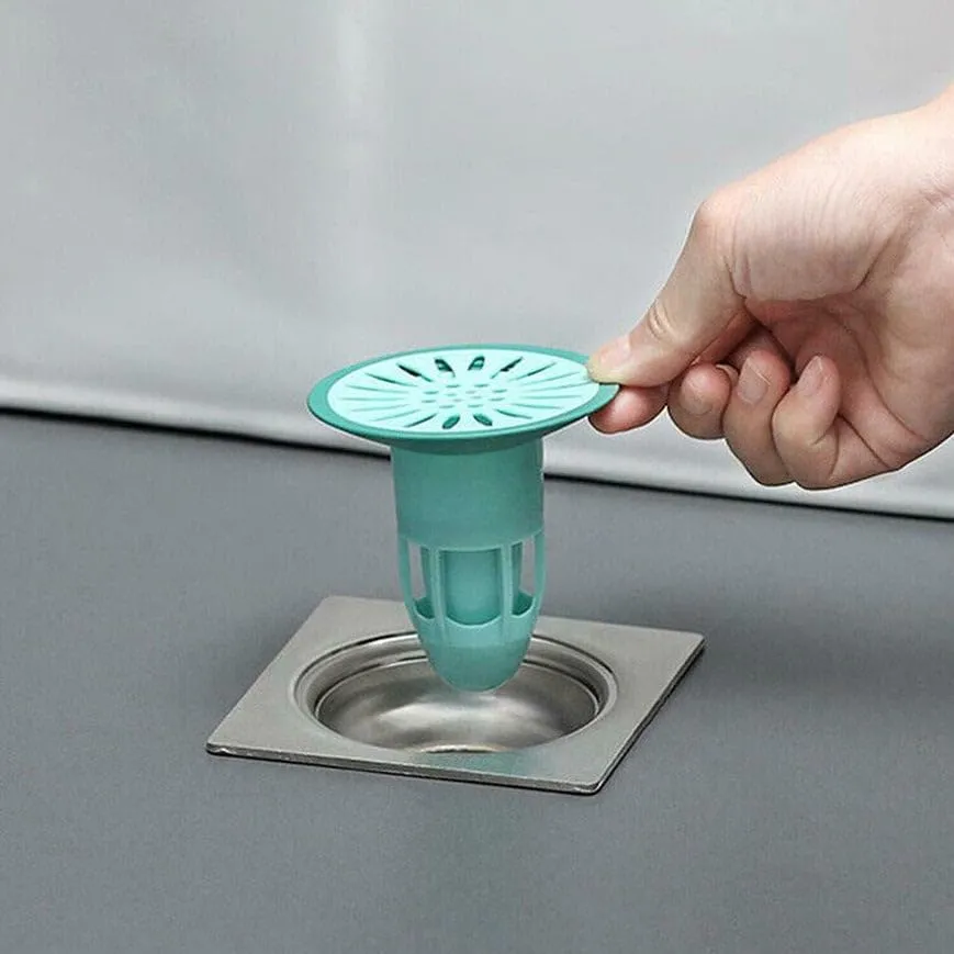 ATEVON Deodorant Floor Drain Core Silicone Drain Stopper Insectproof Anti-Odor Hair Trap Plug Trap for Kitchen Bathroom Toilet view 2