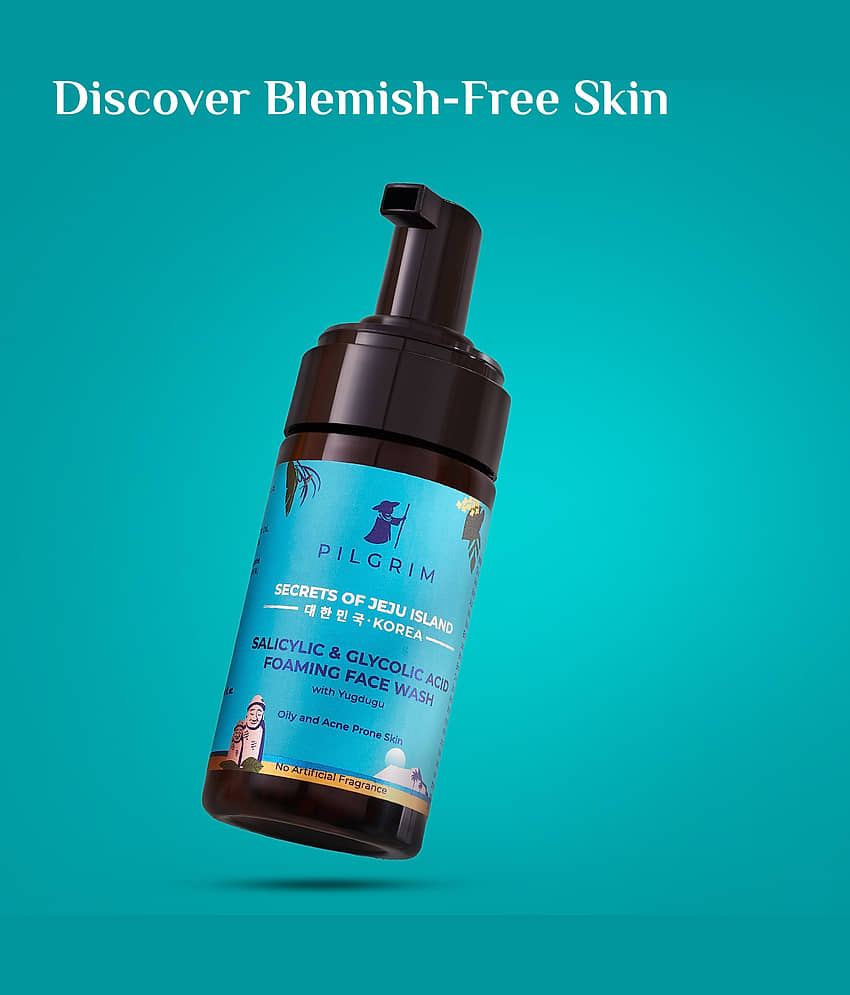 Pilgrim Salicylic & Glycolic Acid Foaming Face Wash Face Wash,For All Skin Type,120 Ml (pack Of 1) view 2