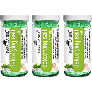 PARK DANIEL Premium Aromatic Bath Salt - For Radiant &amp; Clean Skin- Pedicure &amp; Manicure Salt Combo Pack Of 3 Jars of 200 gms(600 gms) (600 g)