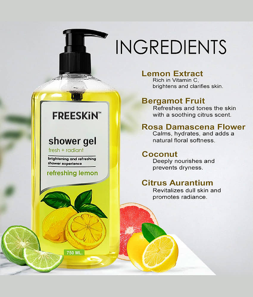 Freeskin Gel Freshness Green Shower Gel view 2