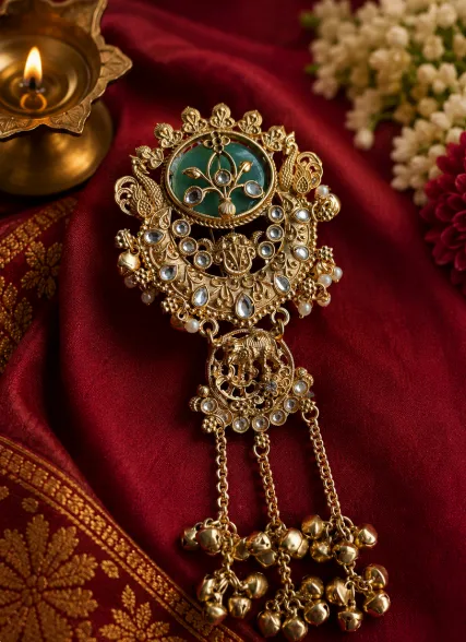 Morpankhi HairBrooch view 2