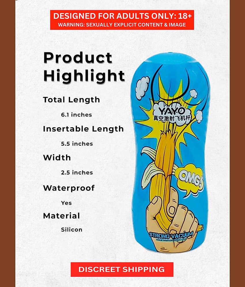 Penis Masturbator Toy- Realistic Fleshlight 6 inch Full Length Silicone Material Reusable Penis Masturbator for Boy with Free Calmras Lube view 2