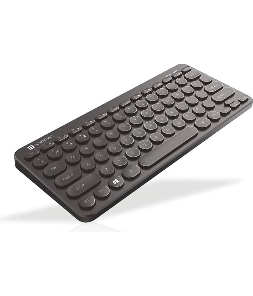 Portronics - Black Wireless Desktop Keyboard view 2