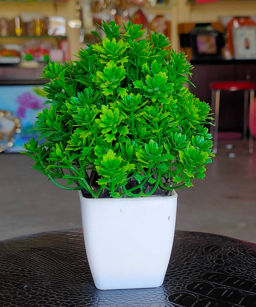 Artificial white Blossom Flower Bunch/Bouquet - Natural Looking for Home Decoration/ Auto Fit in Vase/Pot view 2