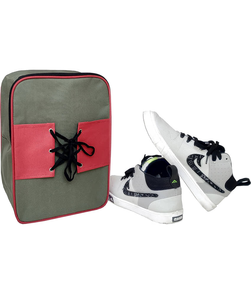 Sh Nasima Water Proof Shoe Cover Storage Travel Tote Bag Multi-Purpose Portable Rack Foldable Organizer Wardrobe Pack Of view 2
