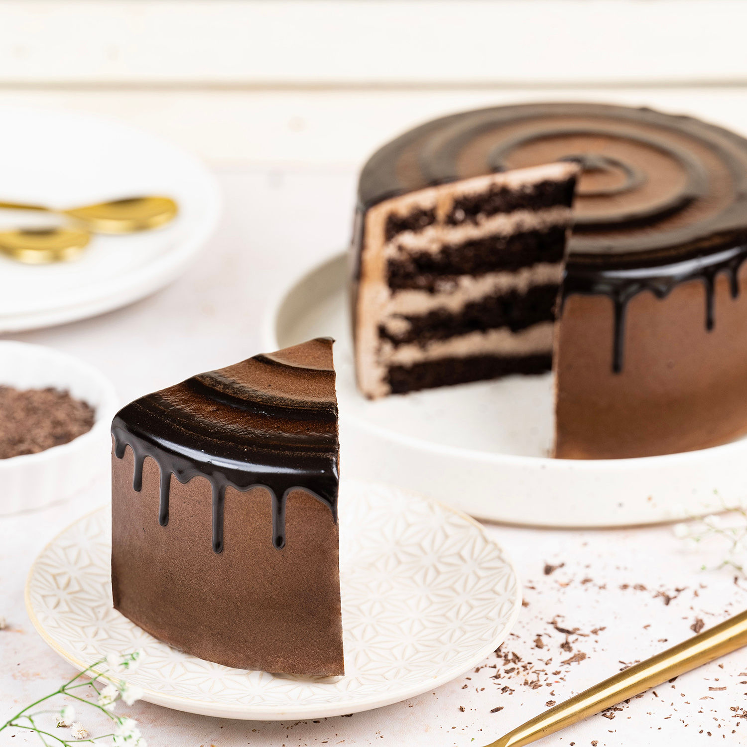 Extravagant Chocolate Cream Cake Half Kg view 2
