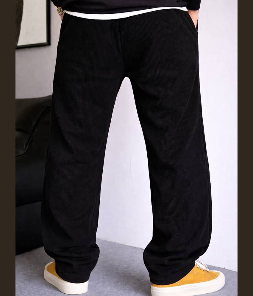 Deslizar Black Polyester Men's Trackpants ( Pack of 1 ) view 2