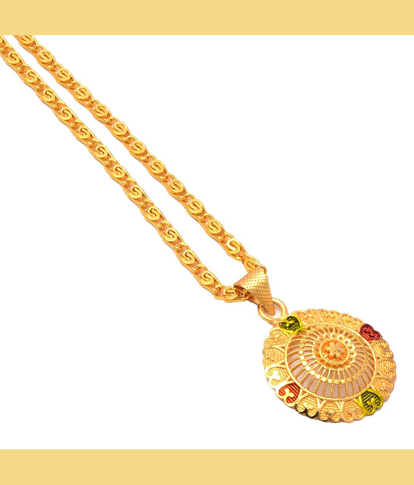 Jewarhaat - Golden Pendant ( Pack of 1 ) view 2