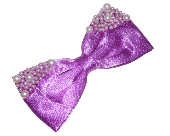 Hair Bows For Women, Bow Clips For Women - Barette Hair Clip - Luxury Silky Satin Hair Bow Clips view 2