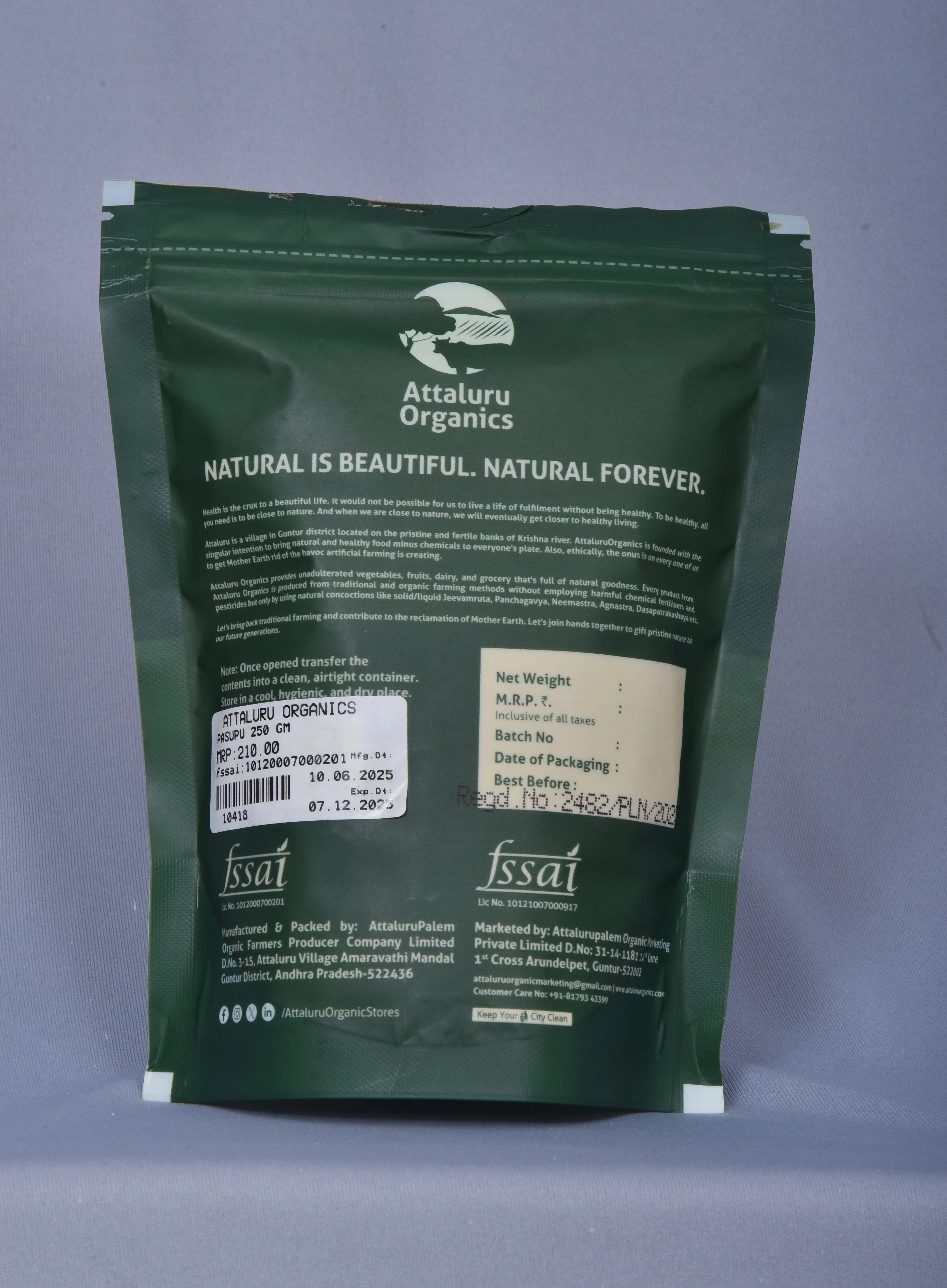 Attaluru Organics Turmeric Powder view 2